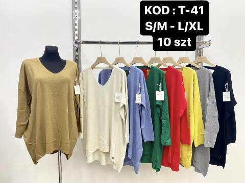 Sweter damskie T-41 Mix kolor S/M-L/XL