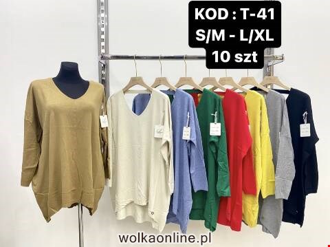 Sweter damskie T-41 Mix kolor S/M-L/XL