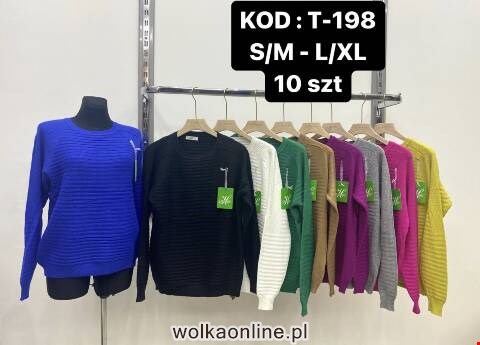 Sweter damskie T-198 Mix kolor S/M-L/XL