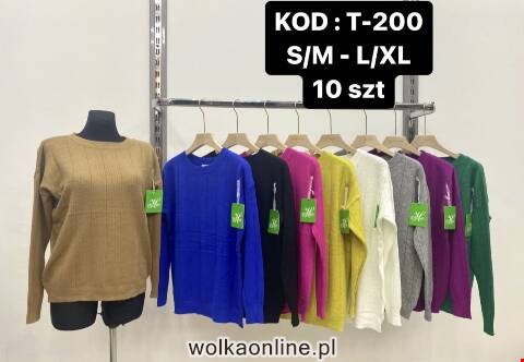 Sweter damskie T-200 Mix kolor S/M-L/XL