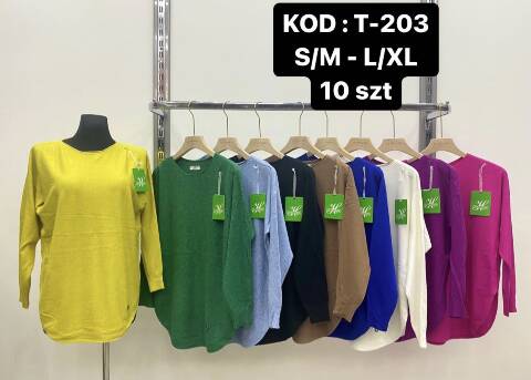 Sweter damskie T-203 Mix kolor S/M-L/XL 1