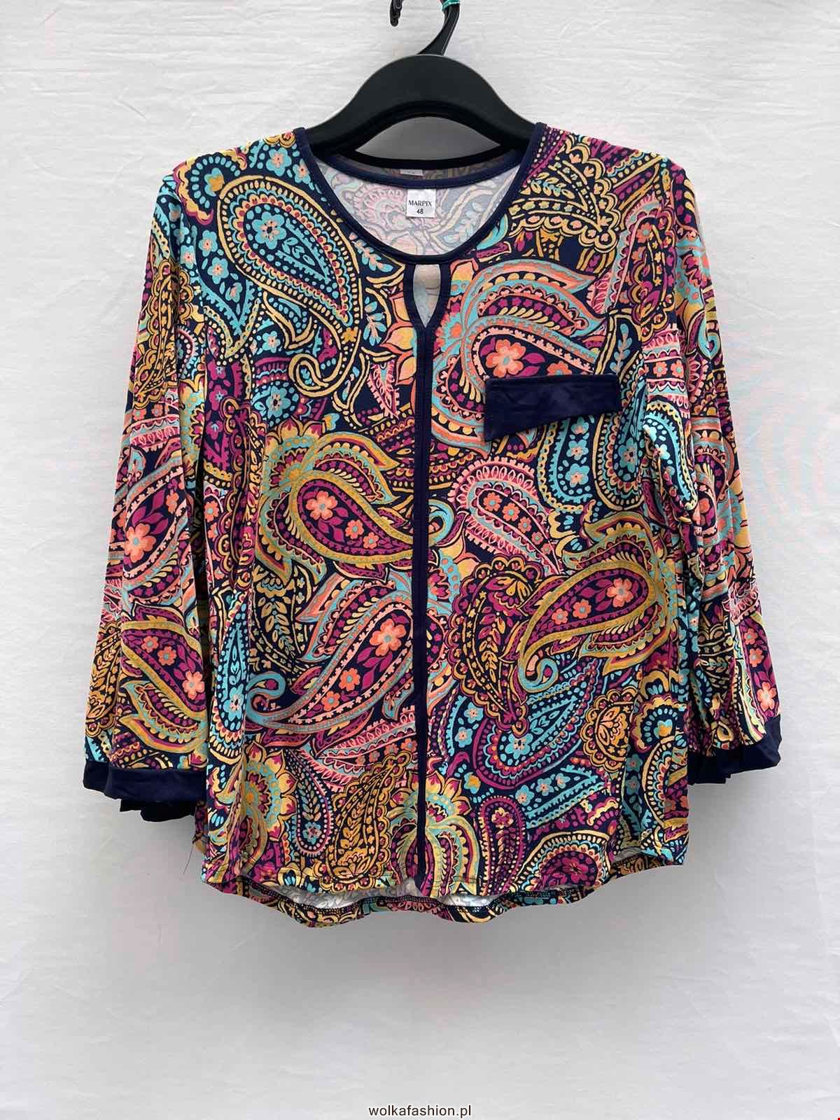 Bluzka damkie 3789 1 kolor  50-56  (Towar Polskie)