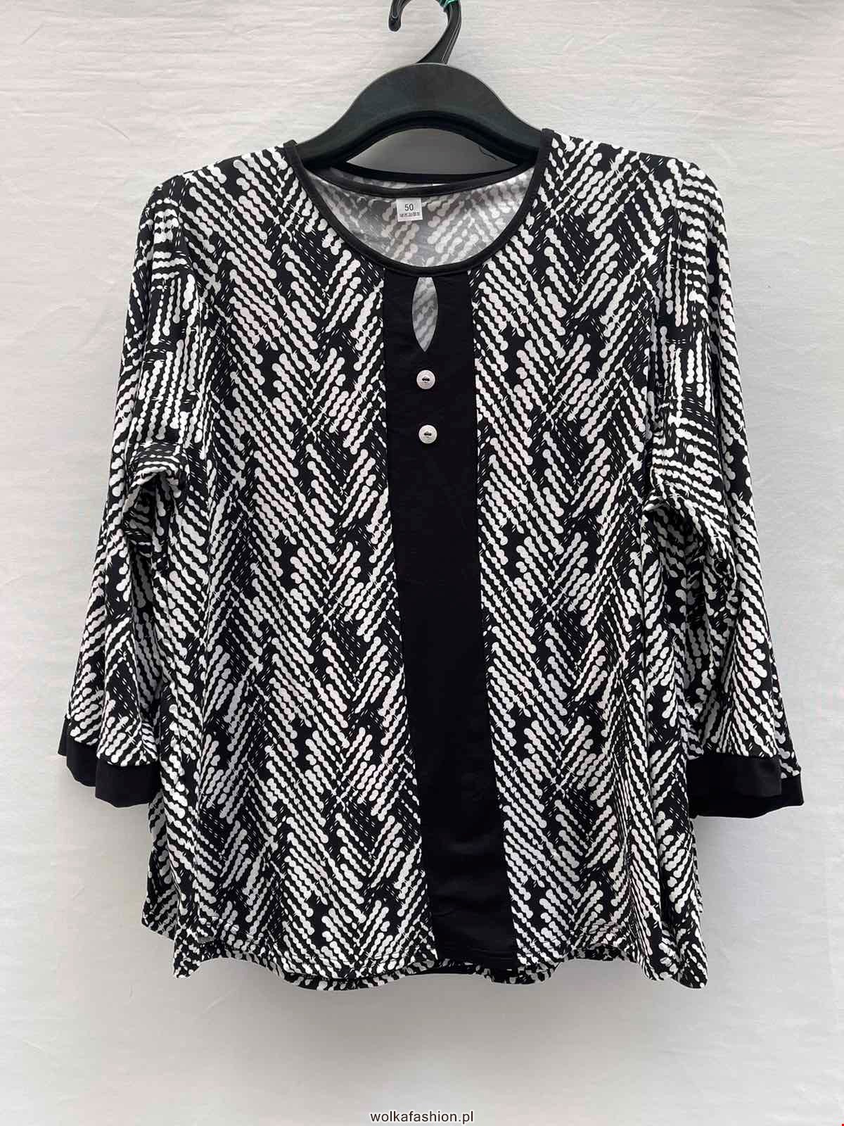 Bluzka damkie 3796 1 kolor  50-56  (Towar Polskie)