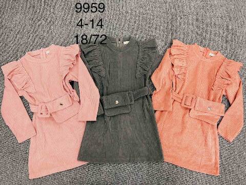 Sukienka dziewczęca 9959 Mix kolor 4-14