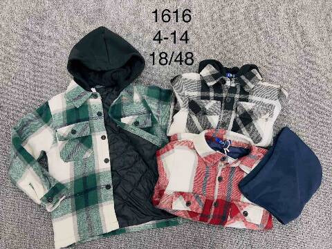 Kurtka zimowa chłopięca 1616 Mix kolor 4-14 1