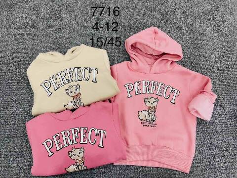 Bluza dziewczęce 7716 Mix kolor 4-12