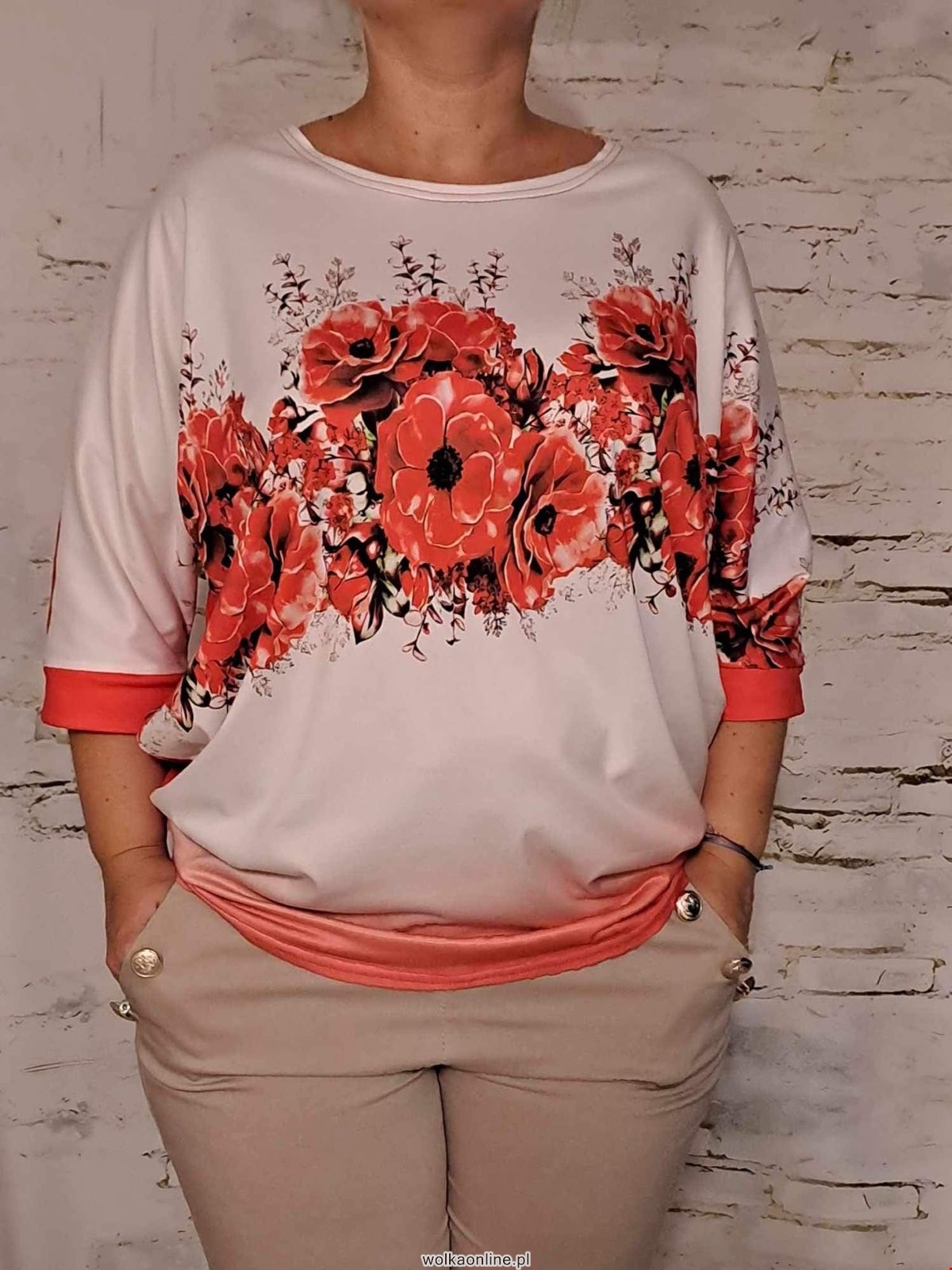 Bluzka damkie 3877 Mix KOLOR  Standard  (Towar Polskie)
