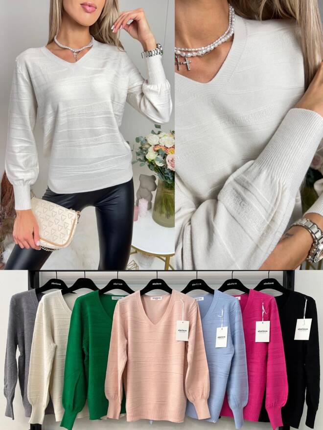 Sweter damskie 3884 Mix KOLOR  S/M-L/XL