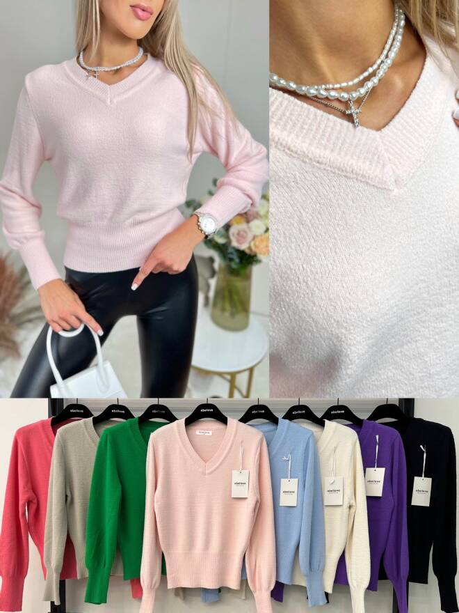 Sweter damskie 3885 Mix KOLOR  S/M-L/XL 1