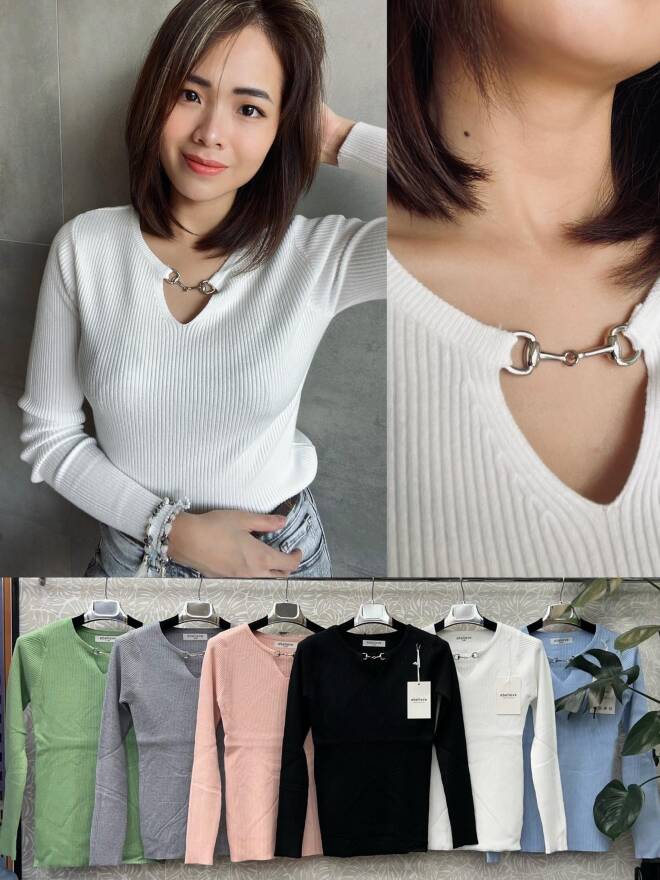 Sweter damskie 3889 Mix KOLOR  S/M-L/XL