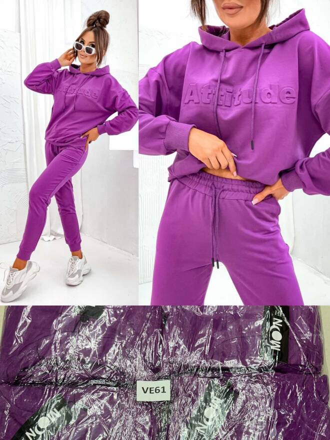 Komplet damskie 3907 1 kolor  S-XL