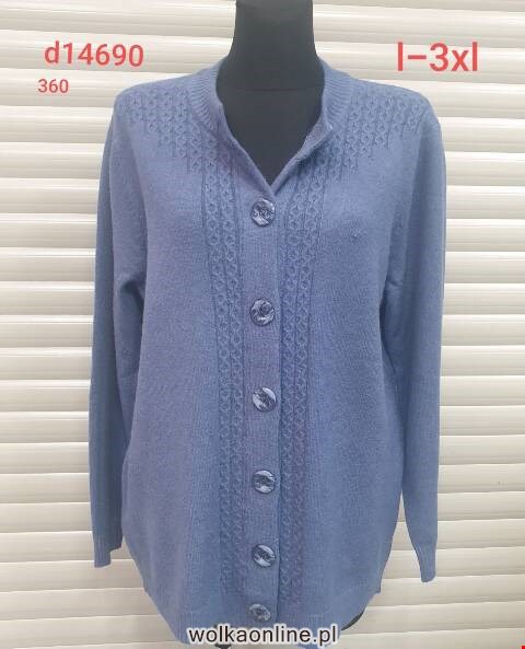 Sweter damskie D14690 Mix kolor L-3XL