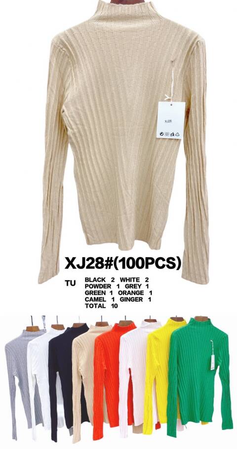Sweter damskie XJ28 Mix kolor Standard