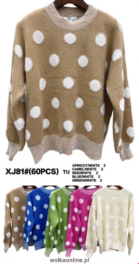 Sweter damskie XJ28 Mix kolor Standard