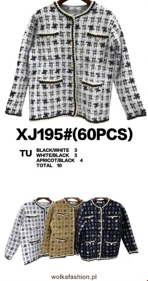 Sweter damskie XJ195 Mix kolor Standard