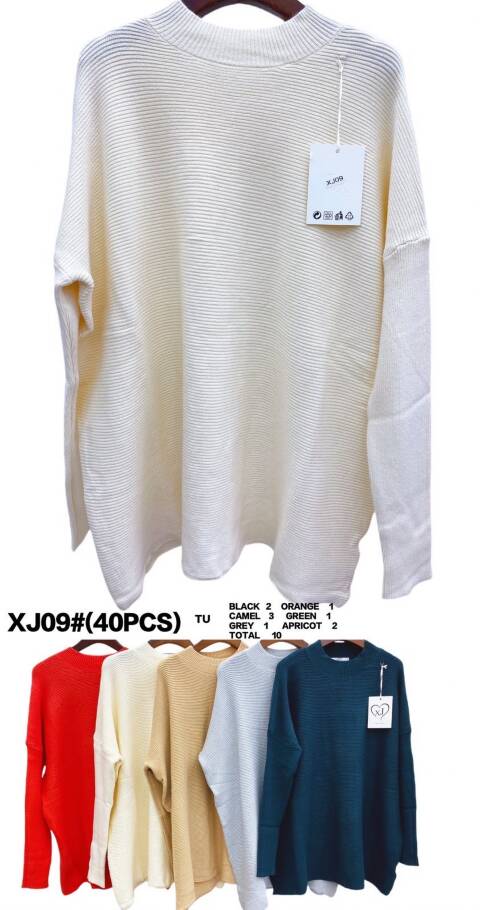 Sweter damskie XJ109 Mix kolor Standard
