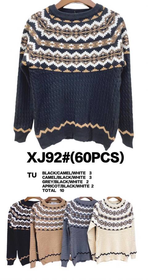 Sweter damskie XJ92 Mix kolor Standard
