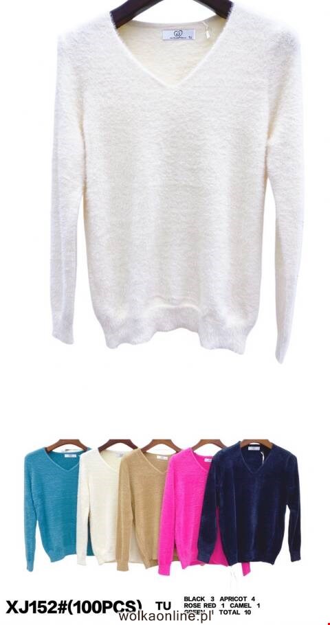 Sweter damskie XJ152 Mix kolor Standard