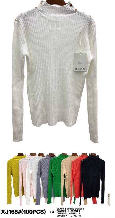 Sweter damskie XJ165 Mix kolor Standard 1