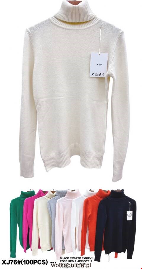 Sweter damskie XJ76 Mix kolor Standard