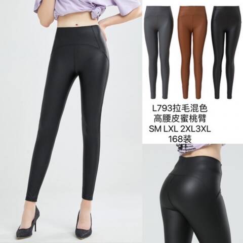 Spodnie skórzane damskie 793 Mix kolor S-3XL 1