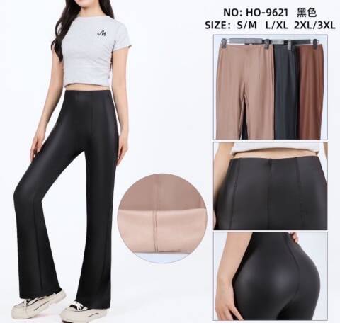 Spodnie skórzane damskie HO-9621 Mix kolor S-3XL