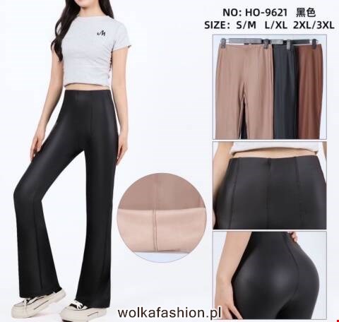 Spodnie skórzane damskie HO-9621 Mix kolor S-3XL
