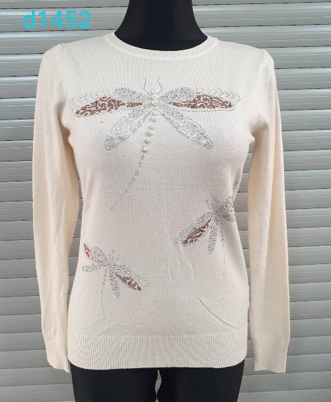 Sweter damskie D1452 Mix kolor Standard
