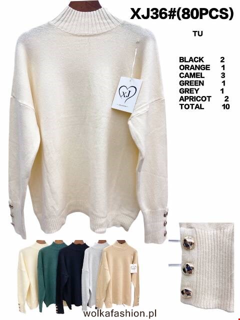 Sweter damskie XJ36 Mix kolor Standard