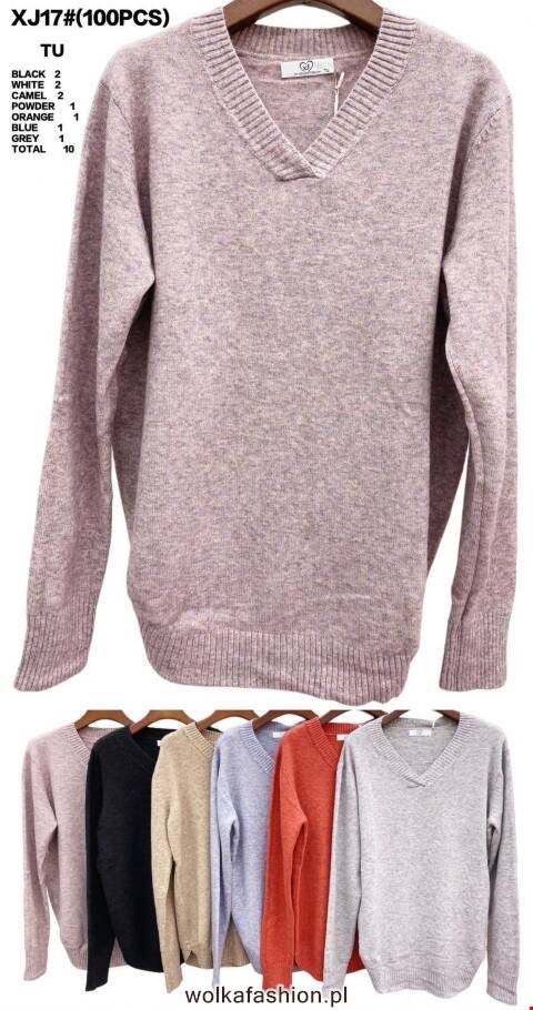 Sweter damskie XJ17 Mix kolor Standard