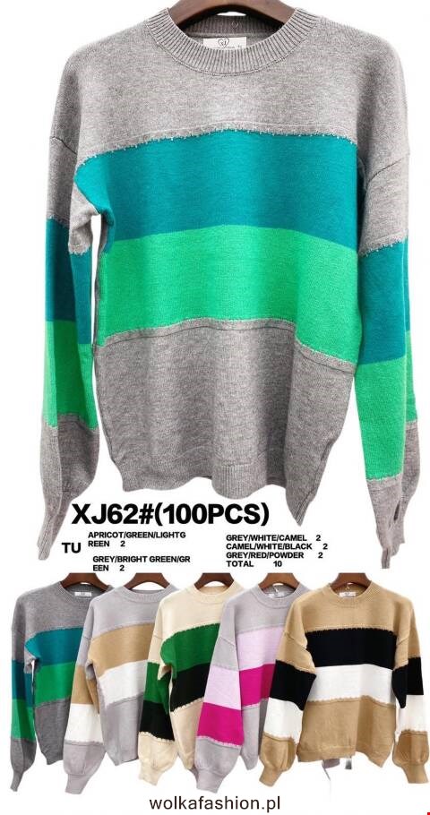 Sweter damskie XJ62 Mix kolor Standard