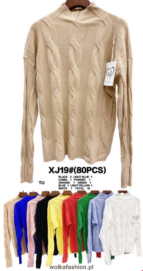 Sweter damskie XJ19 Mix kolor Standard