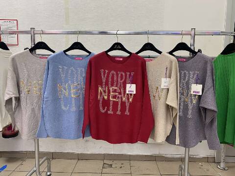 Sweter damskie 4800 Mix kolor M-2XL