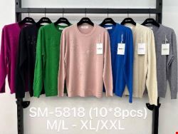 Sweter damskie SM-5818 Mix kolor M-2XL