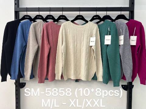 Sweter damskie SM-5858 Mix kolor M-2XL 1