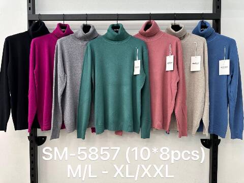 Sweter damskie SM-5857 Mix kolor M-2XL
