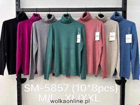 Sweter damskie SM-5857 Mix kolor M-2XL