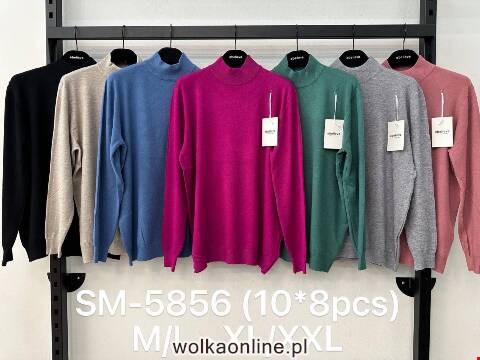 Sweter damskie SM-5856 Mix kolor M-2XL