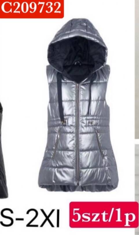 Kamizelka zimowa damskie C209732 1 kolor S-2XL