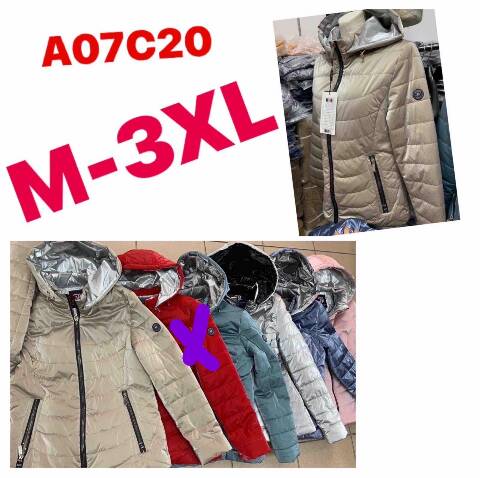 Kurtka zimowa damskie A07C20 1 kolor M-3XL
