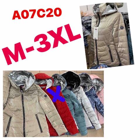 Kurtka zimowa damskie A07C20 1 kolor M-3XL