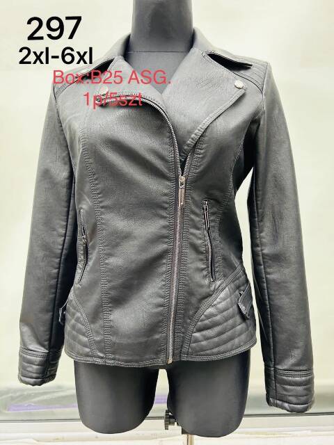 Kurtka skórzana damskie 297 1 kolor 2XL-6XL 1