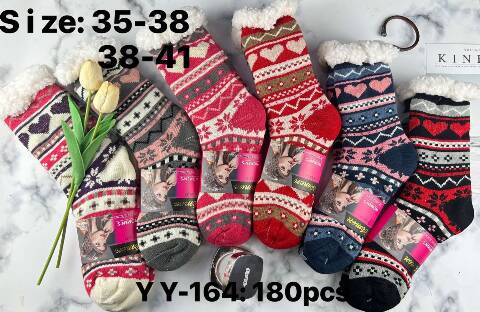 Kapcie- skarpety damskie YY-164 Mix kolor 35-41 1