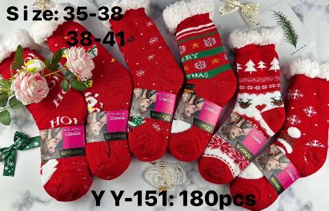 Kapcie- skarpety damskie YY-151 Mix kolor 35-41 1