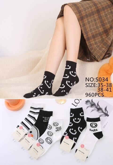 Skarpety damskie S034 Mix kolor 35-41 1