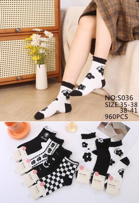 Skarpety damskie S031 Mix kolor 35-41 1