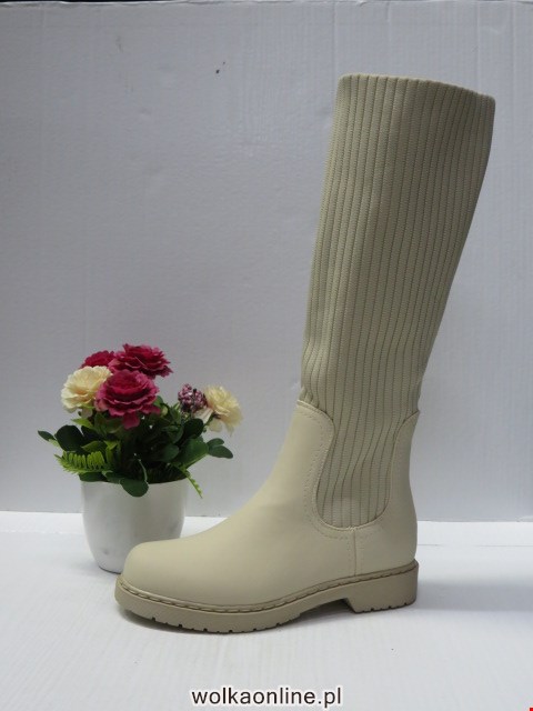 Kozaki Damskie HB-182 BEIGE 36-41