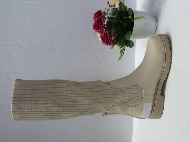 Kozaki Damskie HB-182 BEIGE 36-41 1