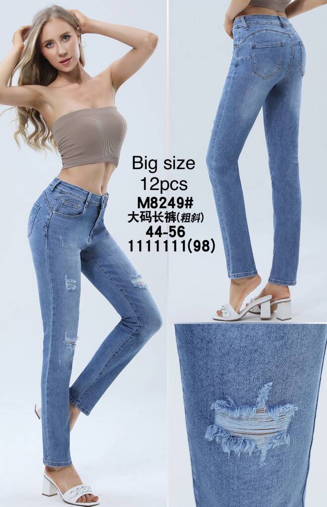 Jeansy damskie M8249 1 kolor  44-56