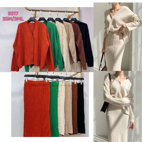 Komplet damskie 9317 Mix kolor S/M-L/XL